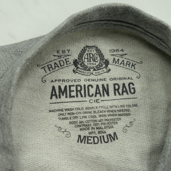 💰America Rag Cie Half Sleeve Gray Sweater - Picture 4 of 6